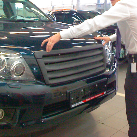 Решетка радиатора "Решетка" для Toyota Land Cruiser Prado 150 купить недорого с доставкой в Якутск