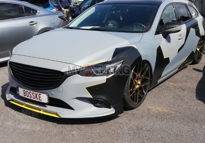 Спойлер-Вставка между клыками "SkyActivSport" для Mazda 6 (2015-н.в.) купить недорого с доставкой в Якутск