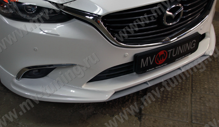 Спойлер-Вставка между клыками "SkyActivSport" для Mazda 6 (2015-н.в.) купить недорого с доставкой в Якутск