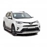 Защита переднего бампера «Труба двойная» (d51) для Toyota RAV4 рестайлинг (2015-н.в.)(Окрашенное) купить недорого с доставкой в Якутск