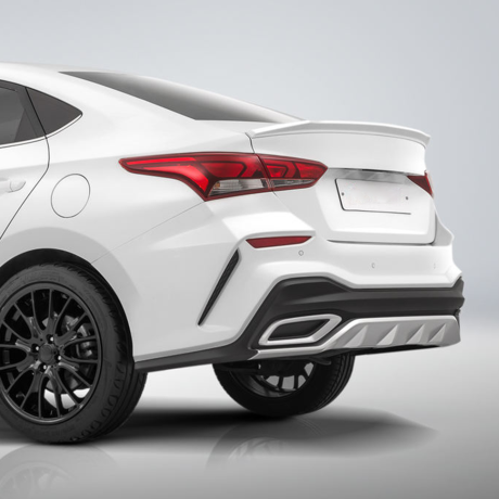 Бампер задний "Quant" для Hyundai Solaris (2017-2020) купить недорого с доставкой в Якутск