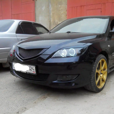 Решетка радиатора "Сетка" для Mazda 3, хэтчбэк (2003-2009) купить недорого с доставкой в Якутск
