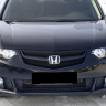 Решетка радиатора (под лого) "Sport" var №2 (сетка в комплекте) для Honda Accord VIII (2008-2010) купить недорого с доставкой в Якутск